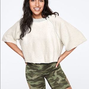 PINK Victoria Secret terry reversible work out top